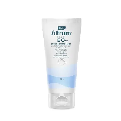 Protetor Solar Facial Filtrum Sensi Pele Sensivel FPS 50 50g