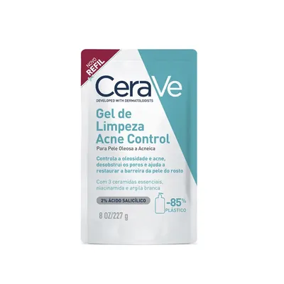 Cerave Gel De Limpeza Acne Control Refil 227g