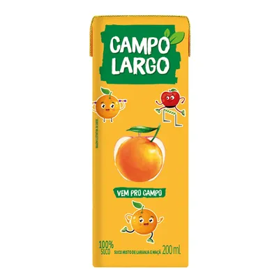 Suco Campo Largo Laranja e Maça 200ml