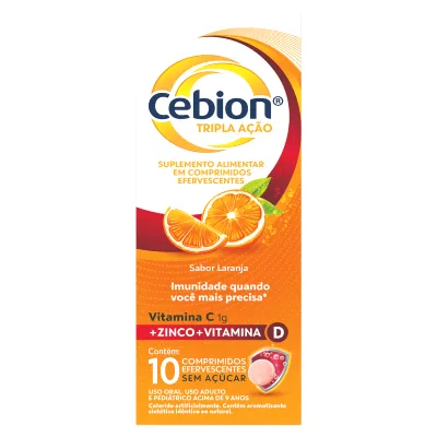 Vitamina C + Zinco Cebion 10 COMPRIMIDOS EFERVESCENTES