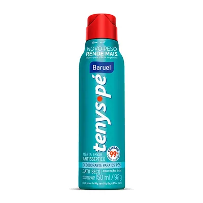 Talco Baruel Jato Seco Tenys Pé Menta Fresh 150Ml