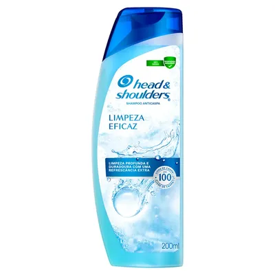 Shampoo Head Shoulders Limpeza Eficaz 200ml