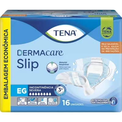 Fralda Geriátrica Tena Slip Dermacare Eg 16 Unidades preço