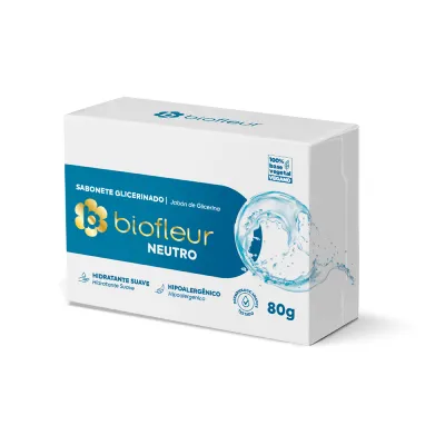 Sabonete Biofleur Glicerinado Neutro 80Gr