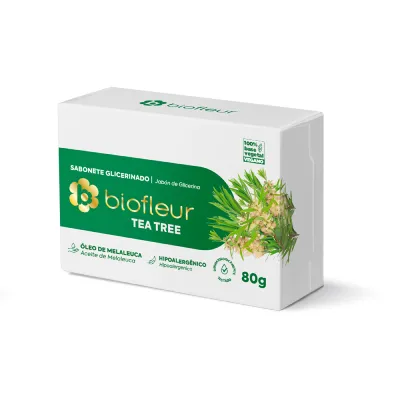 Sabonete Biofleur Glicerinado Tea Tree 80Gr