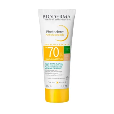Protetor Solar Facial Bioderma Photoderm Com Cor 1.0 FPS70 40g