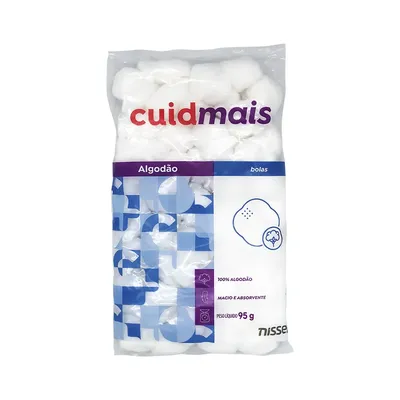 Algodão Cuidmais Bolas 95g