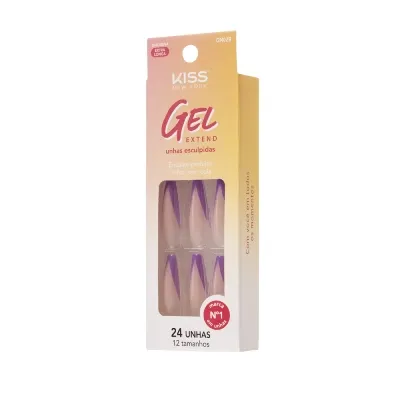 Unhas Kiss Ny Gel Extend New Purple preço