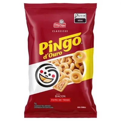 Salgadinho Elma Chips Pingo D'Ouro Bacon 76g