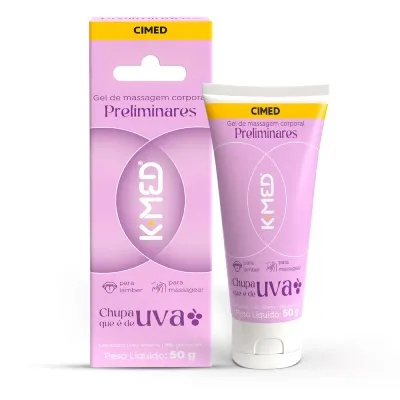 Gel De Massagem Corporal Cimed K-Med Preliminares Chupa Que É De Uva 50G preço