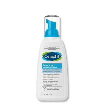 Espuma de Limpeza Facial Cetaphil Suave 236ml