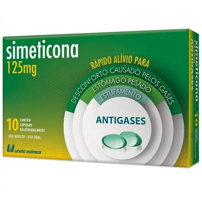 Simeticona 125 Mg 10 Cápsulas Mole preço