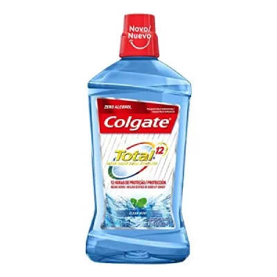 Enxaguante Bucal Antisséptico Colgate Total 12 Clean Mint 1 Litro