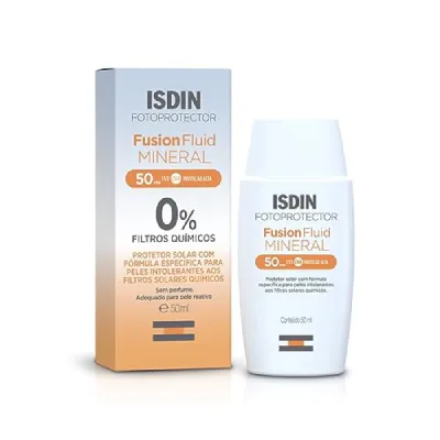 Protetor Solar Isdin Fusion Fluid Mineral FPS 50 50ml