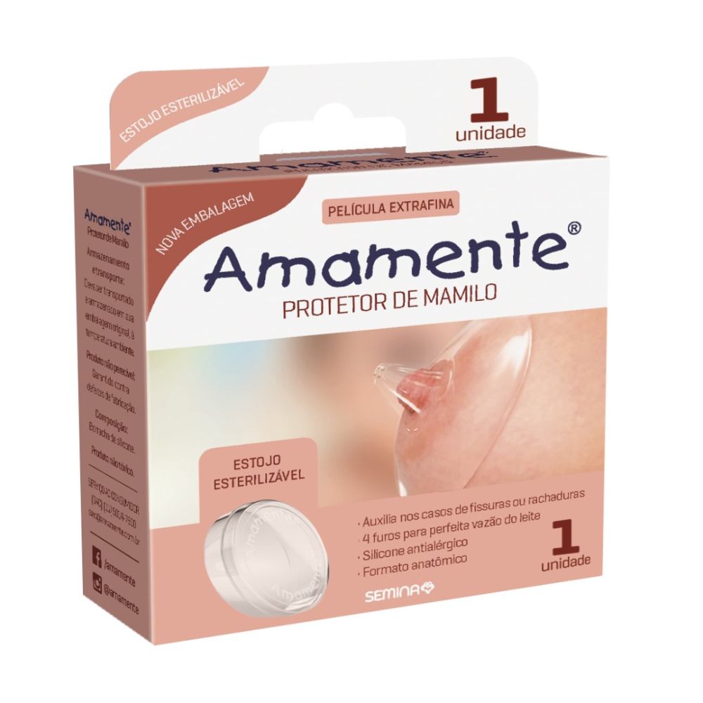 Protetores de Mamilos Amamente 1 Unidade