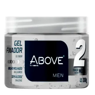 Gel Fixador Above Fixação Média Efeito Brilho Molhado 300G