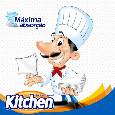 Guardanapo Kitchen Branco Pacote Com 50 Unidades