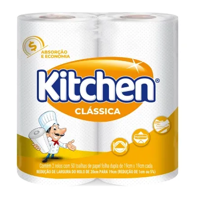 Toalha De Papel Kitchen 120 Folhas