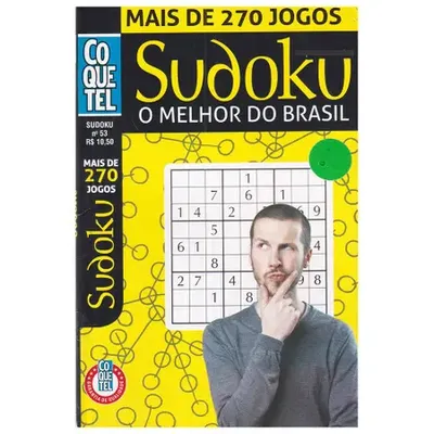 Livro Coquetel Sudoku Fácil Médio Edição 14