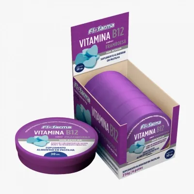 Suplemento Em Pastilha Vitamina B12 Flofarma 36G preço