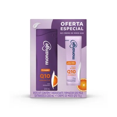 Kit Hidratante Monange Q10 200ml + 75g