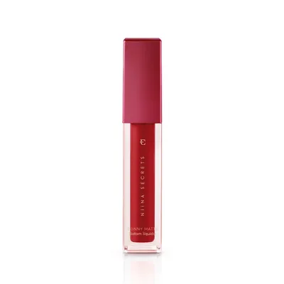 Batom Liquido Niina Secrets Skinny Matte Vermelho Hibisco 5ml