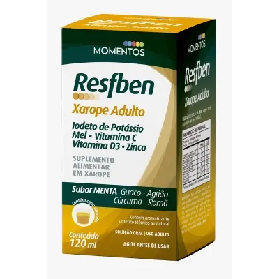 Xarope Adulto Resfben Menta 120Ml Mais Copo Dosador preço
