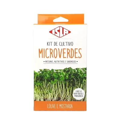 Kit Cultivo Isla Microverdes De Couve E Mostarda 2 Sachês preço