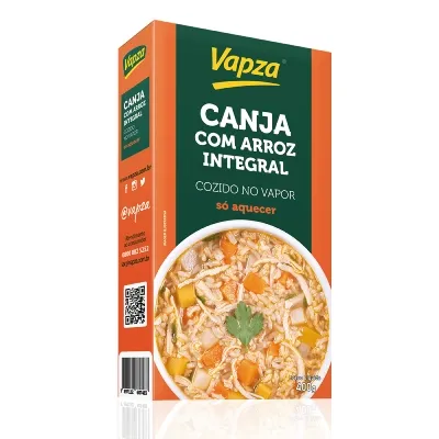 Canja Com Arroz Integral Vapza 400g