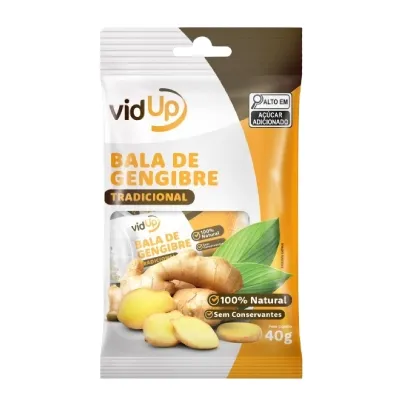 Bala Vidup Gengibre Tradicional 40g