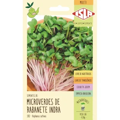 Semente Isla Multi Microverdes De Rabanete Indra preço
