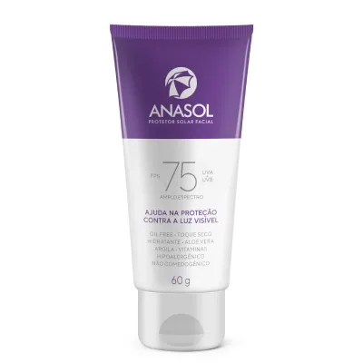 Kit Anasol Protetor Solar Oil Free Toque Seco FPS75 200g + Protetor Solar Facial FPS75 60g