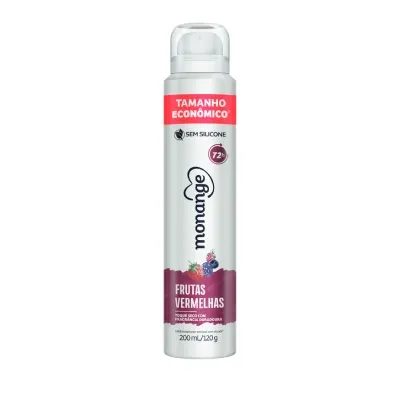 Desodorante Aerosol Monange Frutas Vermelhas 200ml