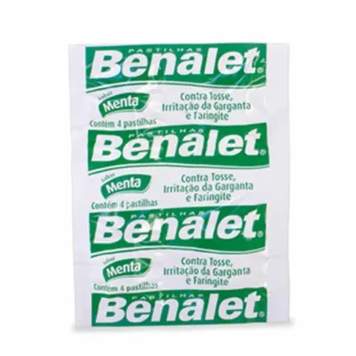 Benalet 5Mg + 50Mg + 10Mg 4 Pastilhas Menta preço