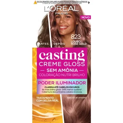 Creme Gloss Casting Poder Iluminador 823 Louro Rose Gold preço