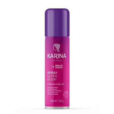 Spray De Brilho Intenso Karina Ultra Glow Proteção Térmica 150ml