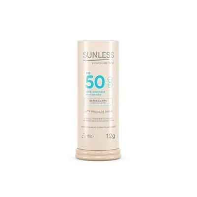 Protetor Solar Facial Stick FPS 50 Sunless Extra Clara 12g