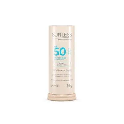 Protetor Solar Facial Stick FPS 50 Sunless Média 12g