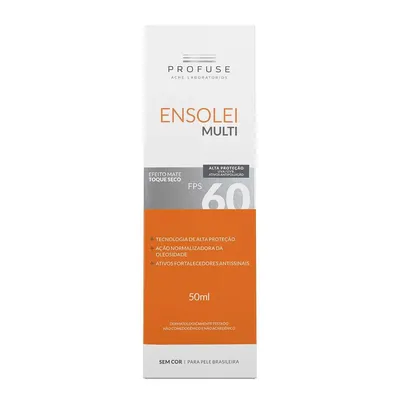 Protetor Solar Facial Fps 60 Profuse Ensolei Multi Sem Cor 50Ml preço