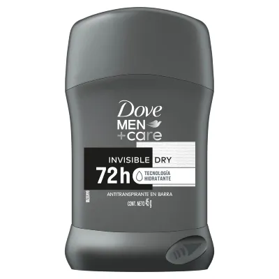 Desodorante Dove Men Barra Invisible Dry 48h 45g