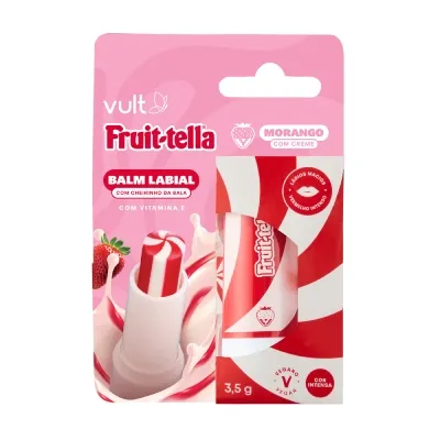 Balm Labial Vult Fruittella Morango com Creme 3,5g