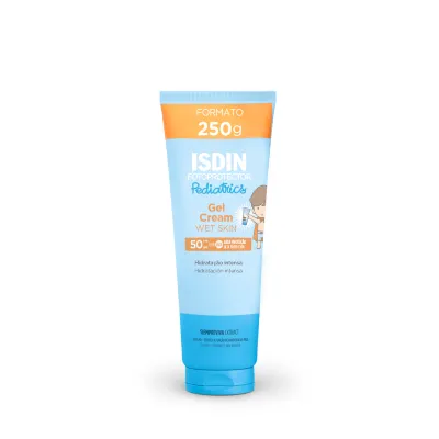 Protetor Solar Infantil Isdin Pediatrics Gel Cream Wet Skin FPS 50 250g