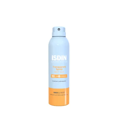 Protetor Solar Corporal Isdin Transparent Spray Wet Skin FPS 50 250ml