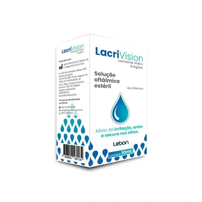 Lacrivision 5mg/ml Lebon Solução Oftálmica Estéril 10ml