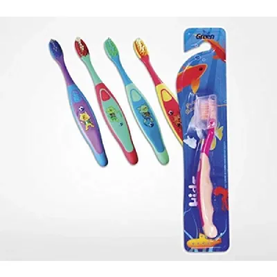 Escova Dental Green Infantil 3 Palavrinhas Macia Modelos Sortidos preço