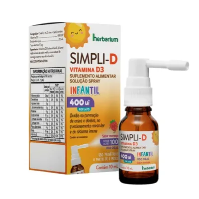 Vitamina D Simpli-D 400Ui Spray 10Ml preço