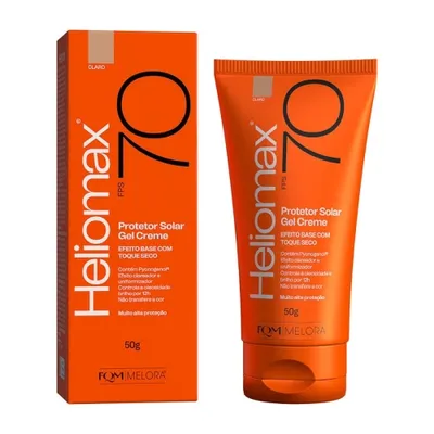 Protetor Solar Facial Gel Creme Fps70 Heliomax Claro 50G preço