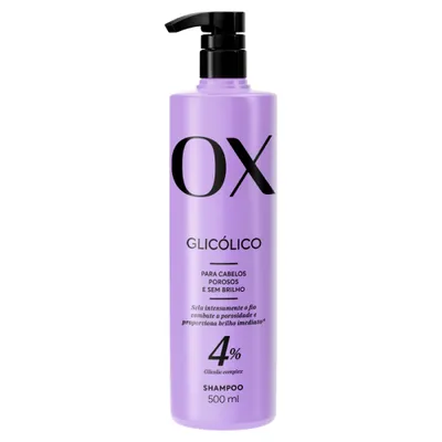 Shampoo Ox Glicólico Cabelos Porosos E Sem Brilho 4% 500Ml preço