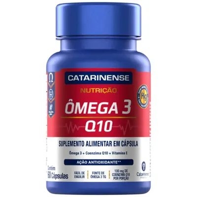 Ômega 3 Nutrição Q10 Catarinense 60 Cápsulas