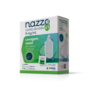 Nazzo Xt Cloreto De Sódio 9Mg/Ml 240Ml + 15 Sachês preço